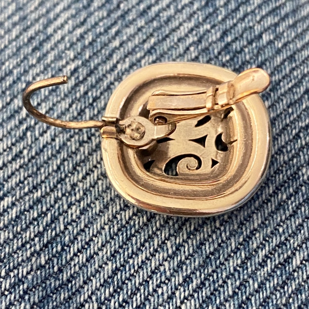 Brighton Spin Master Lever back two-Tone Swirl Earrings - Picture 4 of 4